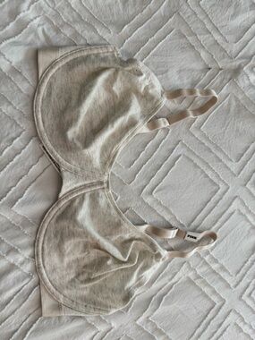 PINK Victoria's Secret Heathered Light Beige Wireless Bra